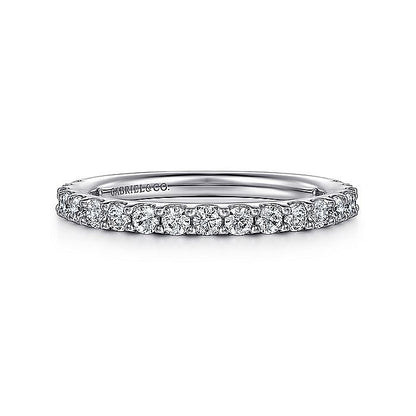 Gabriel & Co. AN7575W44JJ 14k White Gold Diamond Anniversary Band
