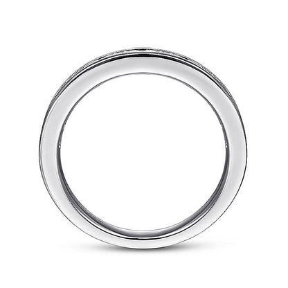 Gabriel & Co. AN7578W44JJ 14K White Gold Channel Set Diamond Wedding Band