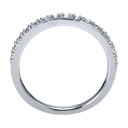 Gabriel & Co. AN7649W44JJ 14k White Gold Diamond Anniversary Band