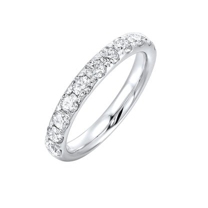 White 14K Gold 0.96ct Diamond Wedding Band