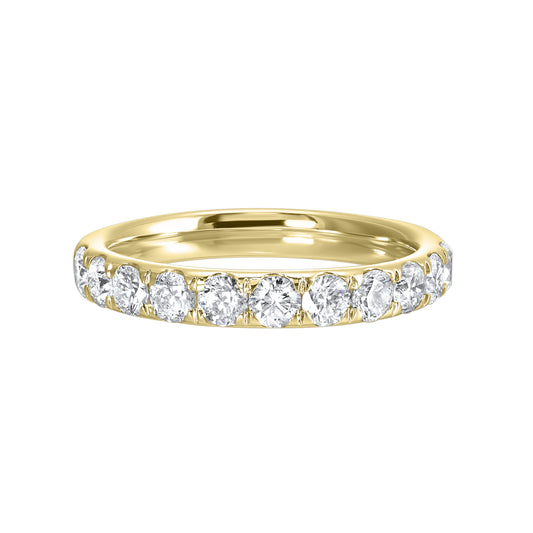 Yellow 14K Gold 1.02ct Diamond Wedding Band