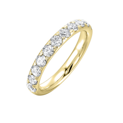 Yellow 14K Gold 1.02ct Diamond Wedding Band
