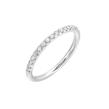 White 14K Gold 0.25ct Diamond Wedding Band