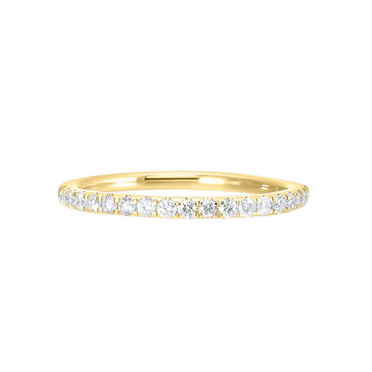 Yellow 14K Gold 0.27ct Diamond Wedding Band