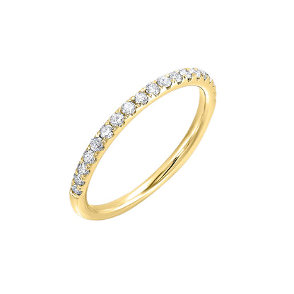 Yellow 14K Gold 0.27ct Diamond Wedding Band