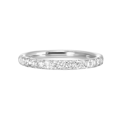 White 14K Gold 0.56ct Diamond Wedding Band