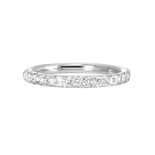 White 14K Gold 0.56ct Diamond Wedding Band