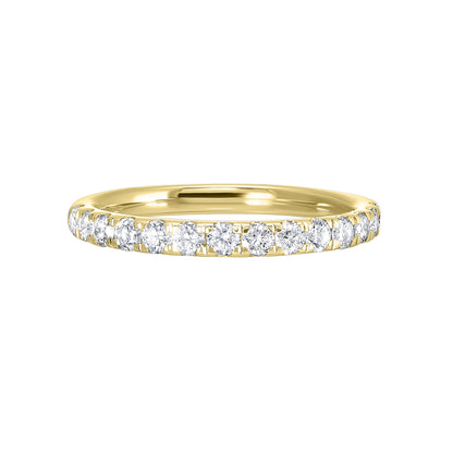 Yellow 14K Gold 0.54ct Diamond Wedding Band