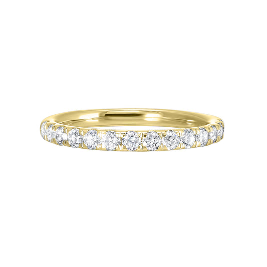 Yellow 14K Gold 0.54ct Diamond Wedding Band