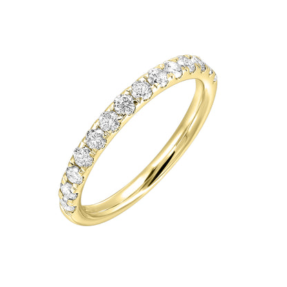 Yellow 14K Gold 0.54ct Diamond Wedding Band