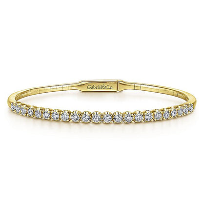Gabriel & Co. BG3975-62Y45JJ 14K Yellow Gold Diamond Bangle