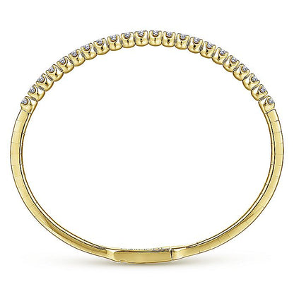 Gabriel & Co. BG3975-62Y45JJ 14K Yellow Gold Diamond Bangle