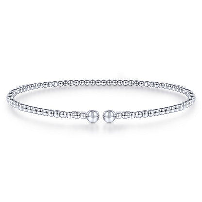 Gabriel & Co. BG4107-62W4JJJ 14K White Gold Bujukan Split Bangle in size 6.25