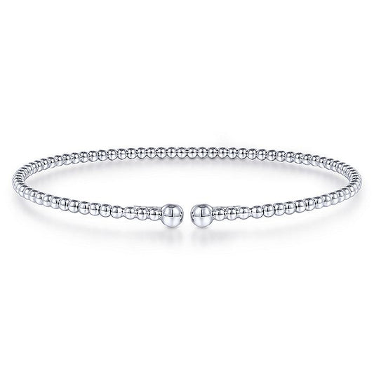 Gabriel & Co. BG4107-62W4JJJ 14K White Gold Bujukan Split Bangle in size 6.25