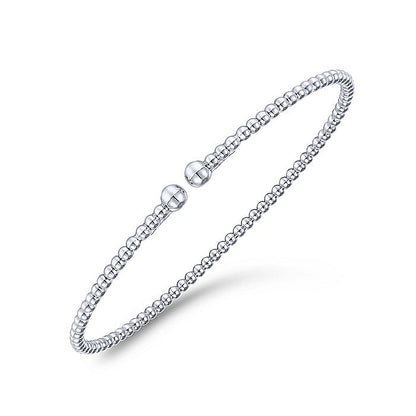 Gabriel & Co. BG4107-62W4JJJ 14K White Gold Bujukan Split Bangle in size 6.25