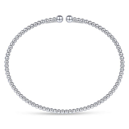 Gabriel & Co. BG4107-62W4JJJ 14K White Gold Bujukan Split Bangle in size 6.25