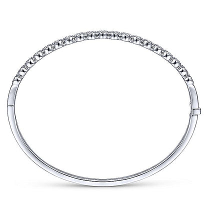 Gabriel & Co. BG4283-62W45JJ 14K White Gold Diamond Bangle