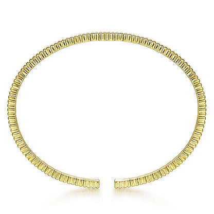 Gabriel & Co. BG4306-62Y4JJJ 14K Yellow Gold Textured Cuff Bracelet