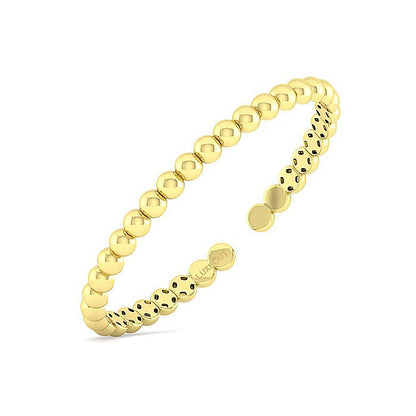 Gabriel & Co. BG4388-62Y4JJJ 14K Yellow Gold Open Bujukan Cuff Bracelet