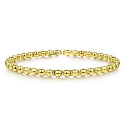 Gabriel & Co. BG4600-62Y4JJJ 14K Yellow Gold Bujukan Bangle