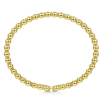 Gabriel & Co. BG4600-62Y4JJJ 14K Yellow Gold Bujukan Bangle