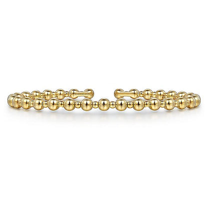 Gabriel & Co. BG4602-62Y4JJJ 14K Yellow Gold Bujukan Open Bangle