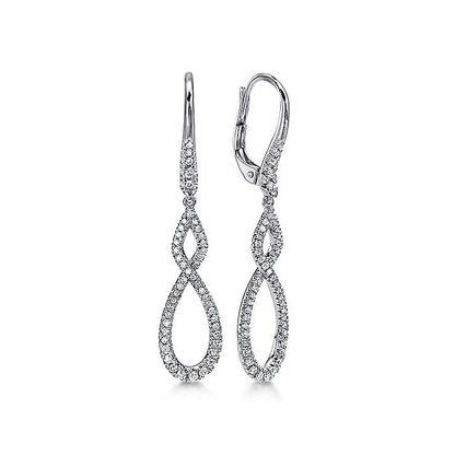 Gabriel & Co. EG12194W45JJ 14K White Gold  Earrings
