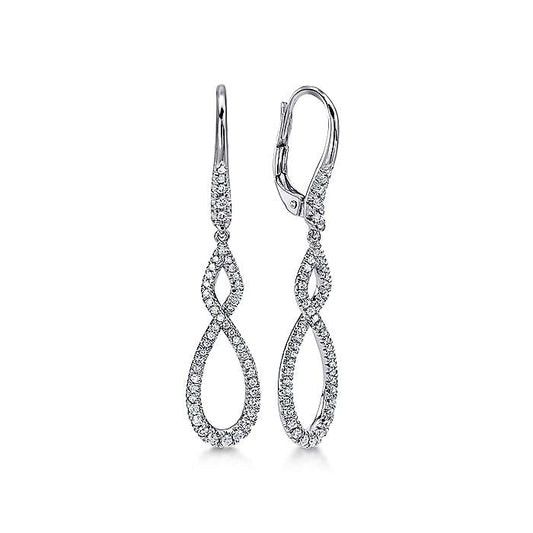 Gabriel & Co. EG12194W45JJ 14K White Gold  Earrings