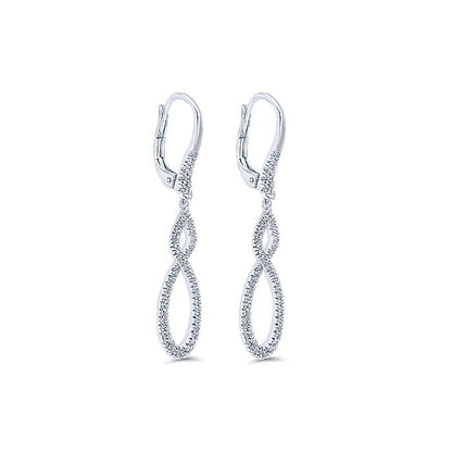 Gabriel & Co. EG12194W45JJ 14K White Gold  Earrings