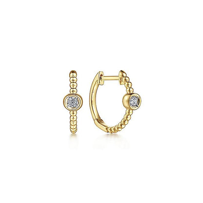 Gabriel & Co. EG14420Y45JJ 14K Yellow Gold Diamond Bujukan  Huggies