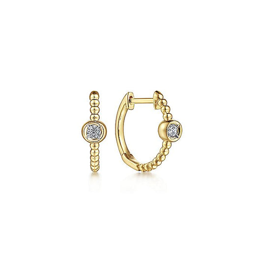 Gabriel & Co. EG14420Y45JJ 14K Yellow Gold Diamond Bujukan  Huggies