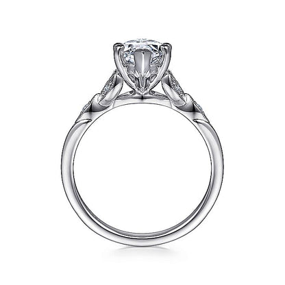 Gabriel & Co. ER11721M6W44JJ 14K White Gold Marquise Shape Diamond Engagement Ring
