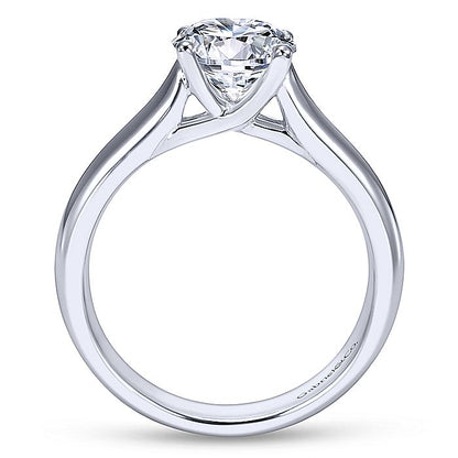 Gabriel & Co. ER6603W4JJJ 14K White Gold Round Diamond Engagement Ring