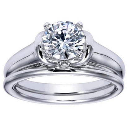 Gabriel & Co. "Lenora" High Polish Diamond Engagement Ring