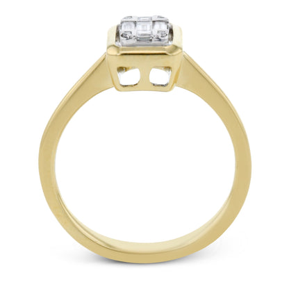 Fashion Ring in 18k Gold With Diamonds