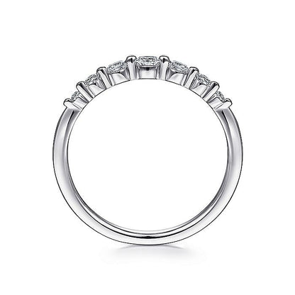 Gabriel & Co. LR51740W45JJ 14K White Gold Single Prong Diamond Ring