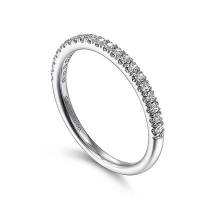 Gabriel & Co. LR51756W45JJ 14K White Gold Diamond Stackable Ring
