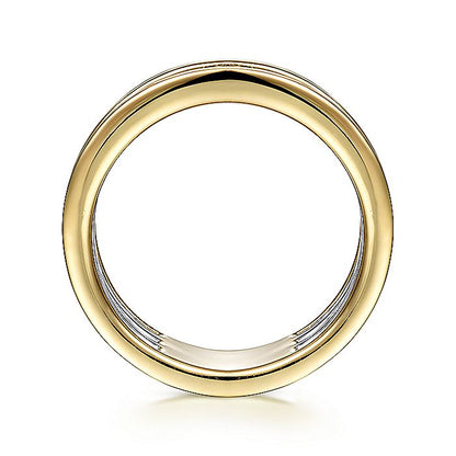 Gabriel & Co. LR52033M45JJ 14K White-Yellow Gold Diamond Ring