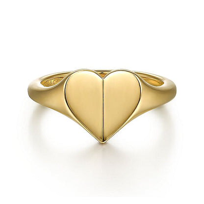 Gabriel & Co. LR52138Y4JJJ 14K Yellow Gold Heart Ring
