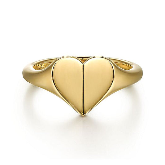Gabriel & Co. LR52138Y4JJJ 14K Yellow Gold Heart Ring