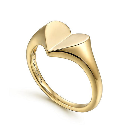 Gabriel & Co. LR52138Y4JJJ 14K Yellow Gold Heart Ring
