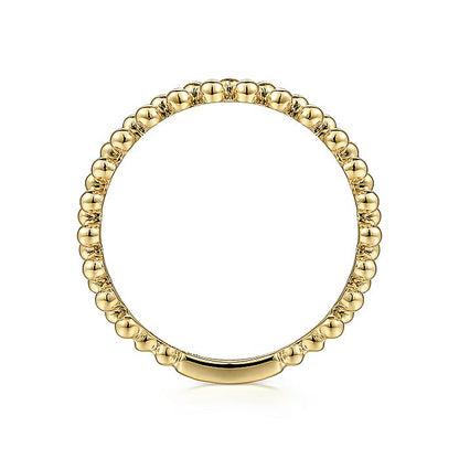 Gabriel & Co. LR52160Y4JJJ 14K Yellow Gold Double Row Bujukan Ring