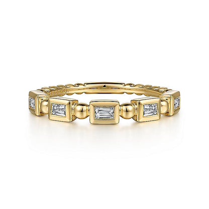 Gabriel & Co. LR52164Y43JJ 14K Yellow Gold Diamond Geometric Ring