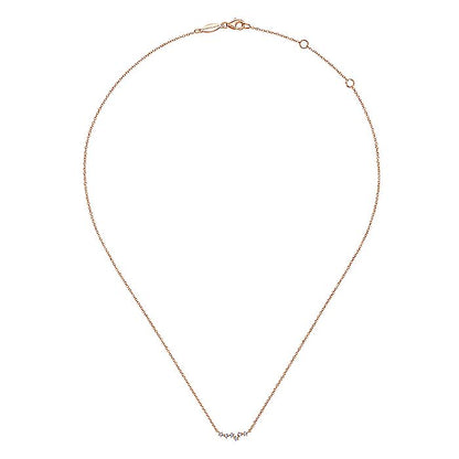 Gabriel & Co. NK6118K45JJ 14K Rose Gold Diamond Constellation Necklace