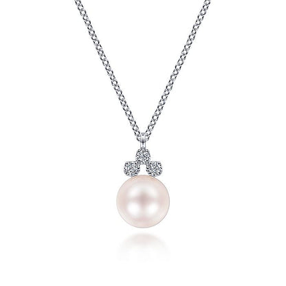 Gabriel & Co. NK6494W45PL 14K White Gold  Necklace