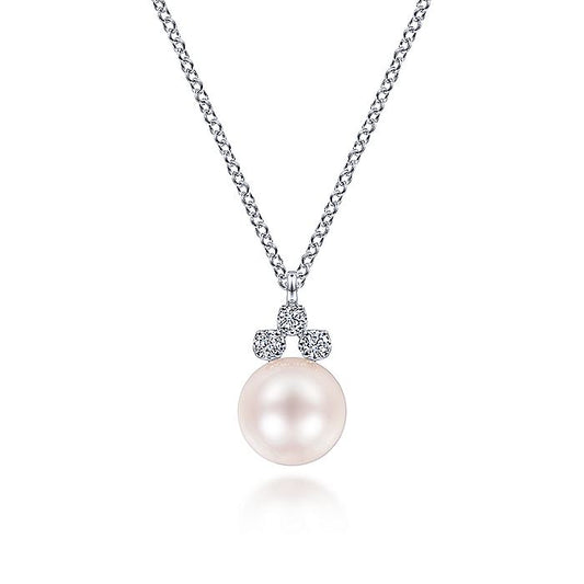 Gabriel & Co. NK6494W45PL 14K White Gold  Necklace