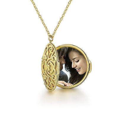 Gabriel & Co. NK6562Y4JJJ 28 inch 14K Yellow Gold Plain Pendant Necklace