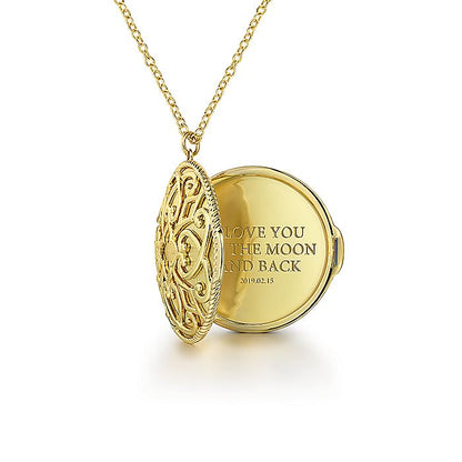 Gabriel & Co. NK6562Y4JJJ 28 inch 14K Yellow Gold Plain Pendant Necklace