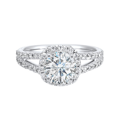 White 14K Gold 0.51ct Diamond Engagement Ring