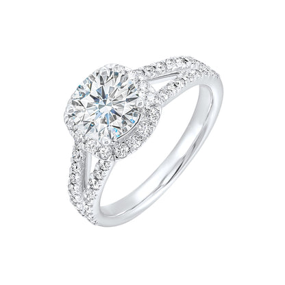 White 14K Gold 0.51ct Diamond Engagement Ring